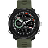 Analog-Digital Sports Watch: Chronograph, Dual Time, Alarm, Stopwatch, Water-Resistant, Shock-Resistant, Back Light Display- The Perfect Watches for Men LCDA8014