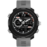 Analog-Digital Sports Watch: Chronograph, Dual Time, Alarm, Stopwatch, Water-Resistant, Shock-Resistant, Back Light Display- The Perfect Watches for Men LCDA8015