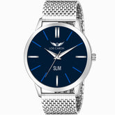 LOIS CARON Mesh Design Chain Minimalist Slim Meta Quartz for Boys Analog Watch - For Men LCS-4283