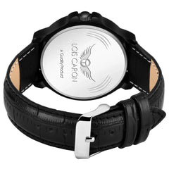 LOIS CARON Analogue Black Dial Men's Watch (LCS-4229)