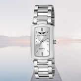 LOIS CARON Analogue White Dial Women's Watch (LCS-4681)