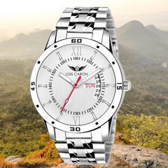 LOIS CARON Analogue Blue Dial Men's Watch (LCS-8011)