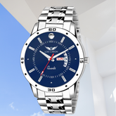 LOIS CARON Analogue Blue Dial Men's Watch (LCS-8073)