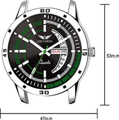 LOIS CARON Analogue Black Dial Men's Watch (LCS-8185)