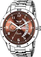 LOIS CARON Analogue Brown Dial Men's Watch (LCS-8187)