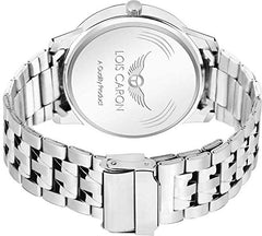 LOIS CARON Analogue Black Dial Men's Watch (LCS-8185)