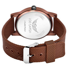 LOIS CARON Analogue Brown Dial Men's Watch (LCS-4227)