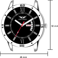 LOIS CARON Analogue Black Dial Men's Watch (LCS-8010)