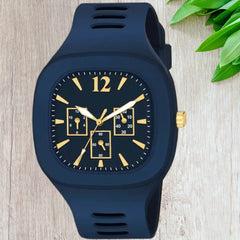 Blue Dial & Blue Silicone Strap for Boys Analog Watch - For Men LCS-4258