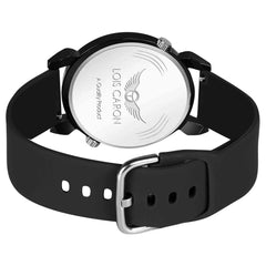 LOIS CARON  Dual Time with Slim Case and High Quality Silicon Strap Boys Analog Watch - For Men LCS-8812