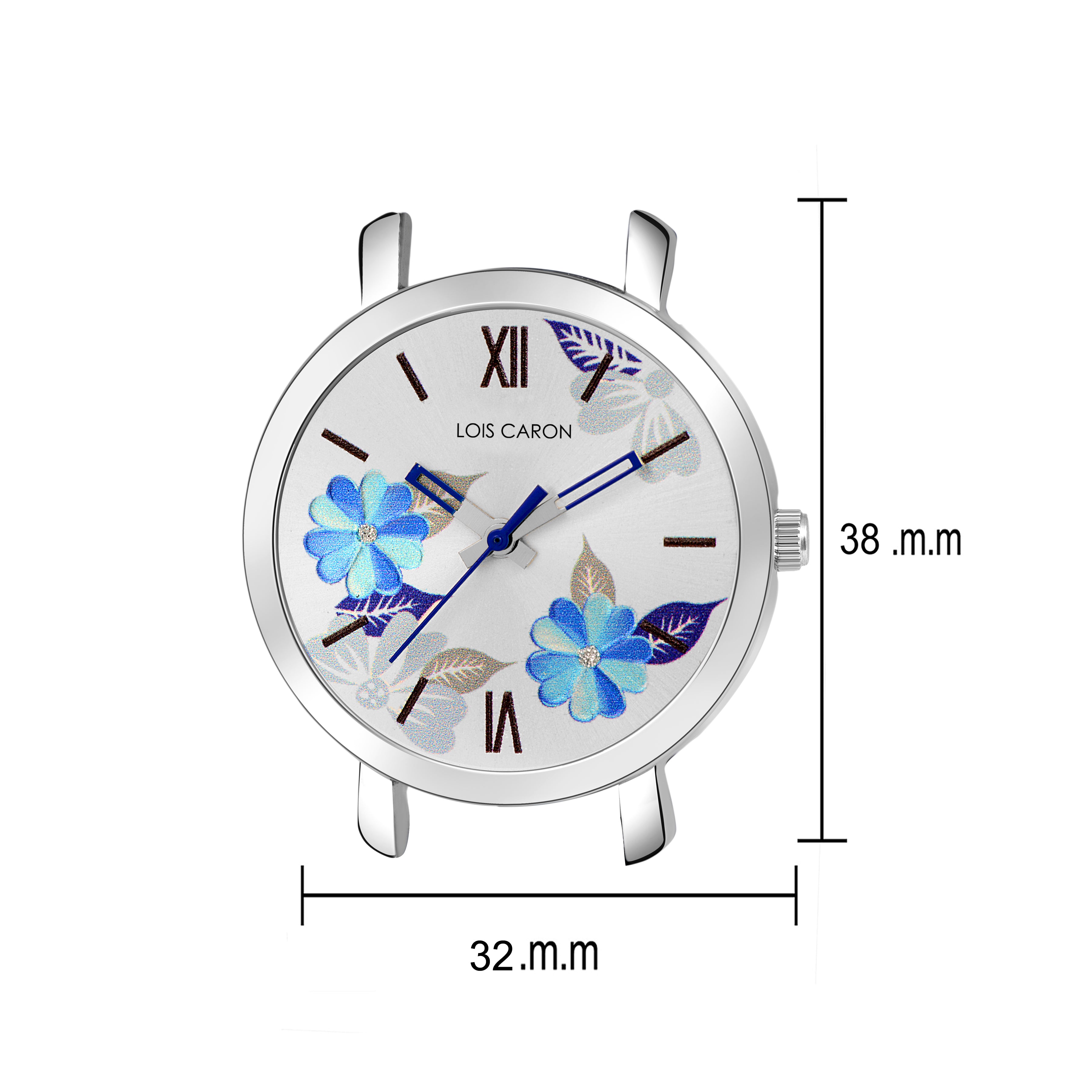 WHITE DIAL & SKY BLUE LEATHER STRAP FOR GIRLS Analog Watch - For Girls LCS-4693