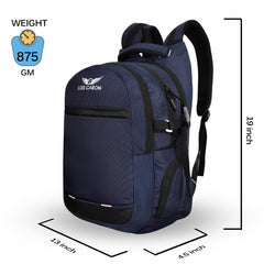 Laptop Backpack Blue Color Laptop Backpack With Raincover Hi-Storage Waterproof Backpack  (Blue, 45 L) LCB-028