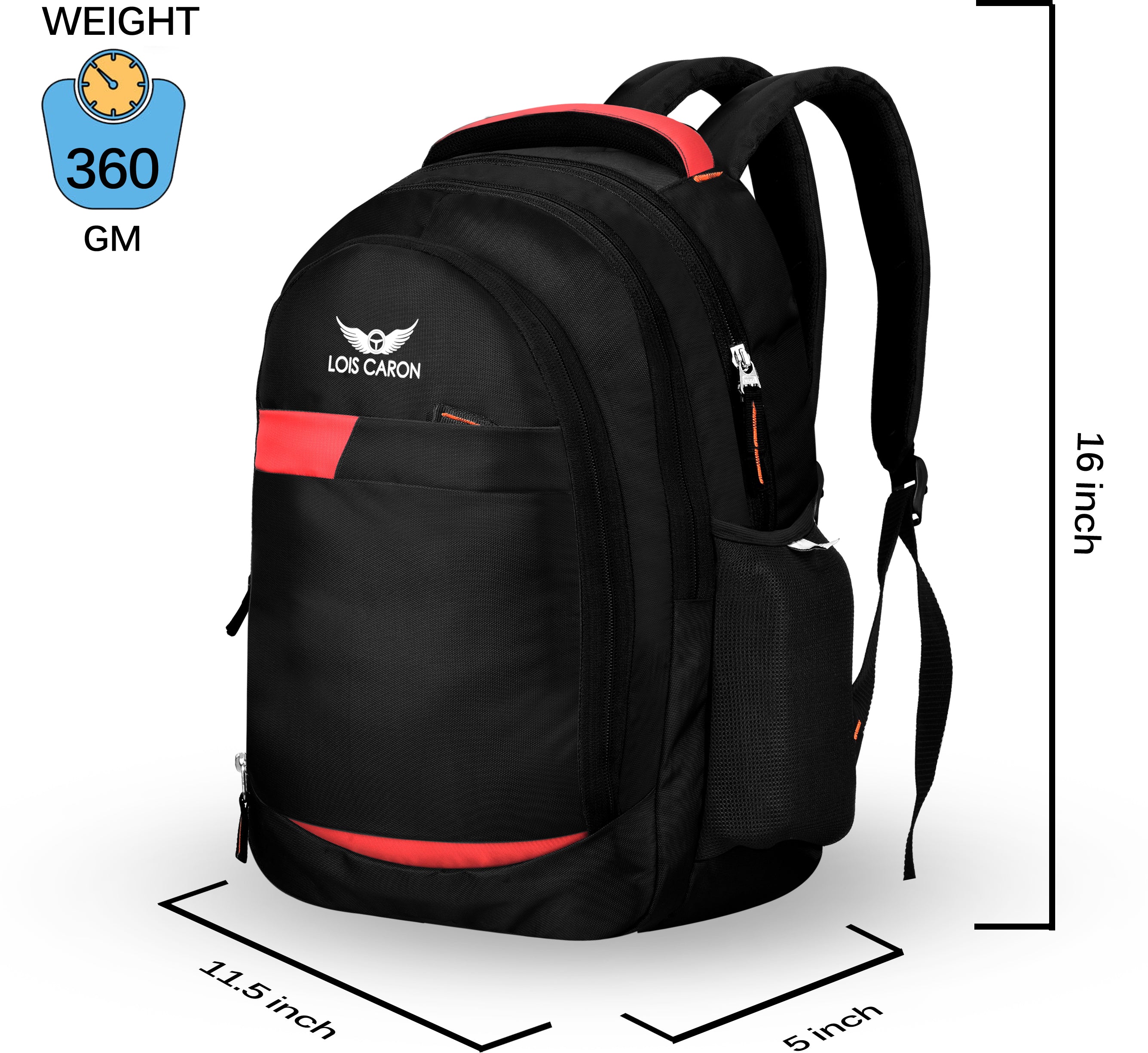 Laptop Backpack Black Color Laptop Backpack With Hi-Storage Waterproof Backpack  (Black, 35 L) LCB-033