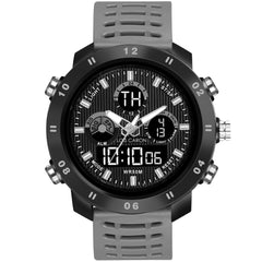 Analog-Digital Sports Watch: Chronograph, Dual Time, Alarm, Stopwatch, Water-Resistant, Shock-Resistant, Back Light Display- The Perfect Watches for Men LCDA8011