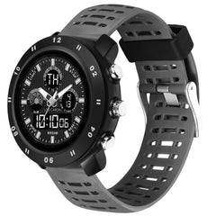 Analog-Digital Sports Watch: Chronograph, Dual Time, Alarm, Stopwatch, Water-Resistant, Shock-Resistant, Back Light Display- The Perfect Watches for Men LCDA8011