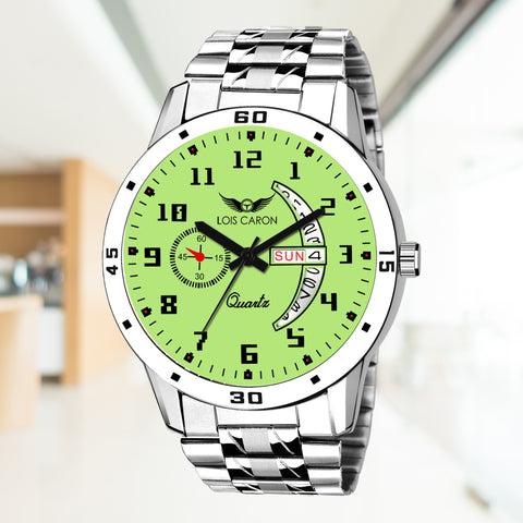LOIS CARON Analogue Green Dial Men's Watch (LCS-8248)