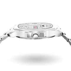 Lois Caron LCS-8314 Men's Quartz Analog Watch with Day & Date Display, Stainless Steel Strap – Stylish Square Dial (Copy)