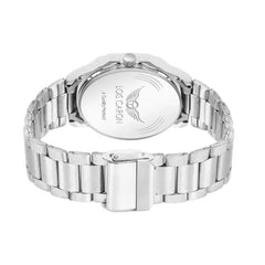 Lois Caron LCS-8314 Men's Quartz Analog Watch with Day & Date Display, Stainless Steel Strap – Stylish Square Dial (Copy)