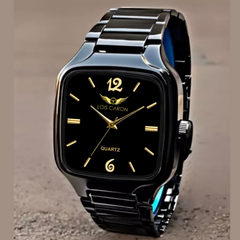 LOIS CARON  Elegant Series Square Quartz For /Boys Wrist Analog Watch - For Men LCS-4295