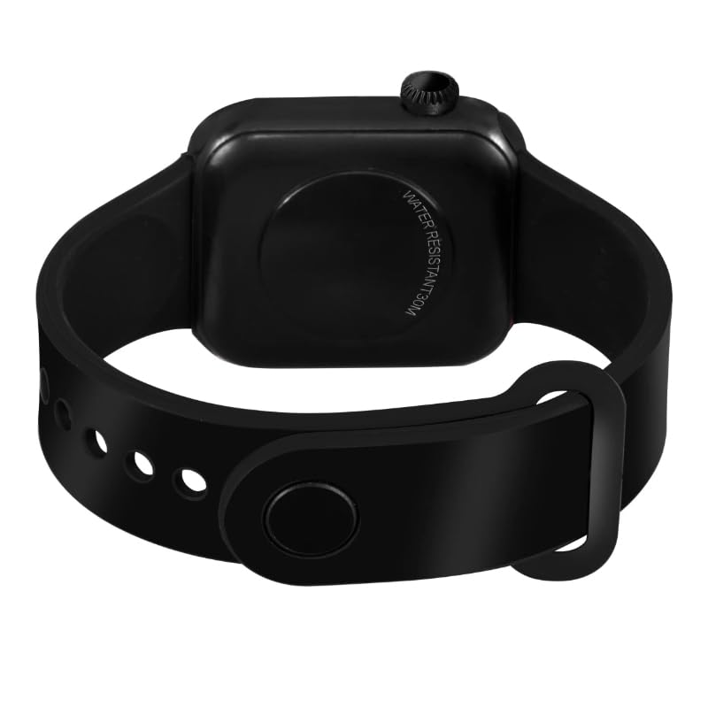 LOIS CARON Teenagers Luxurious Fashion Silicone Black Colored Digital Watch - for Boys & Girls D-1033(Black)