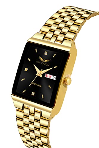 LOIS CARON Original Gold Plated Day & Date Functioning Analogue Dial Men's Watch (LCS-8513)
