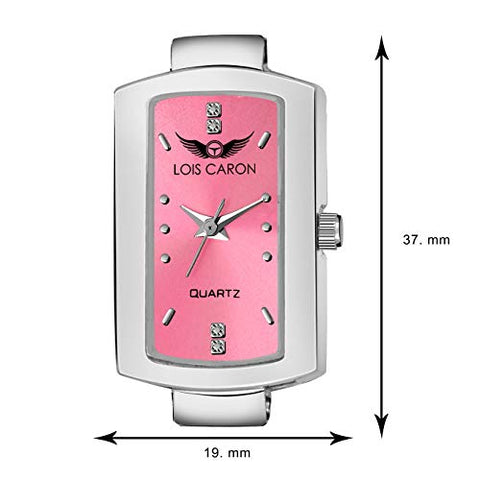 LOIS CARON Analogue Pink Dial Women's Watch (LCS-4679)