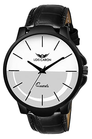 LOIS CARON Analogue White Dial Men's Watch (LCS-4243)