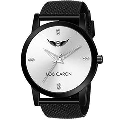 LOIS CARON Analogue White Dial Men's Watch (LCS-4213)