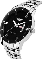 LOIS CARON Analogue Black Dial Men's Watch (LCS-8049)