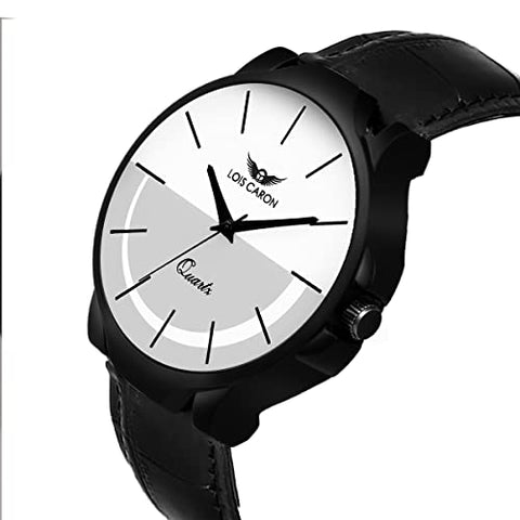 LOIS CARON Analogue White Dial Men's Watch (LCS-4243)