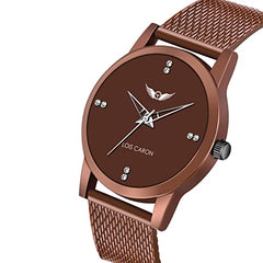 LOIS CARON Analogue Brown Dial Men's Watch (LCS-4227)