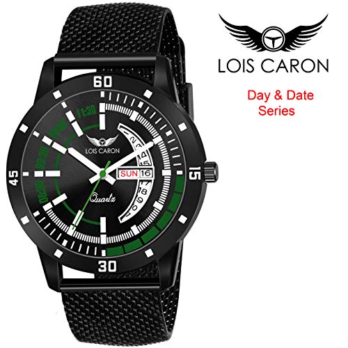 LOIS CARON Analogue Black Dial Men's Watch (LCS-8230)