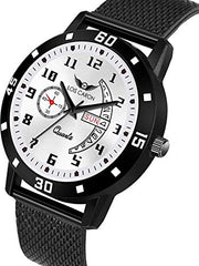 LOIS CARON Analogue White Dial Men's Watch (LCS-8186)