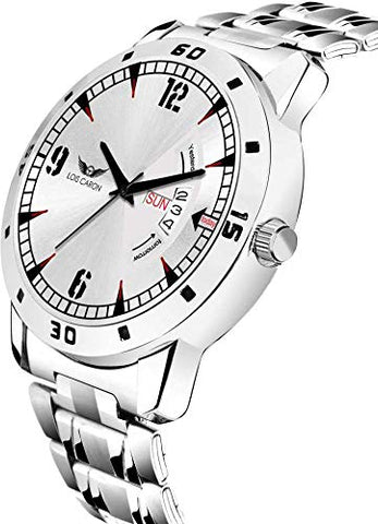 LOIS CARON Analogue White Dial Men's Watch (LCS-8192)