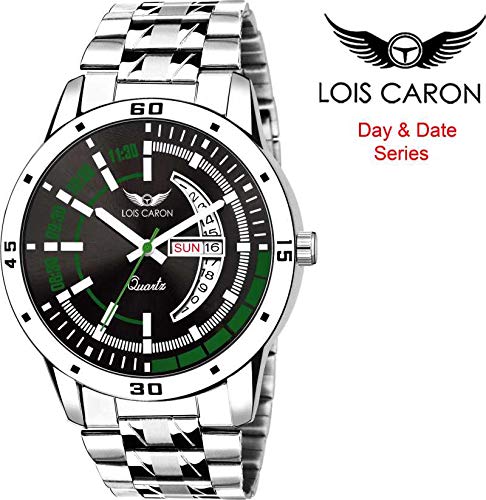 LOIS CARON Analogue Black Dial Men's Watch (LCS-8185)