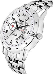 LOIS CARON Analogue White Dial Men's Watch (LCS-8189)